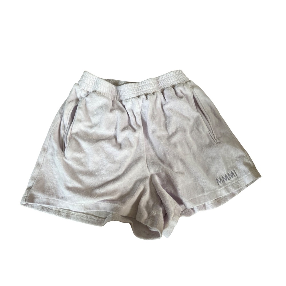My Mum Made It lilac‎ purple velour shorts lounge comfort
